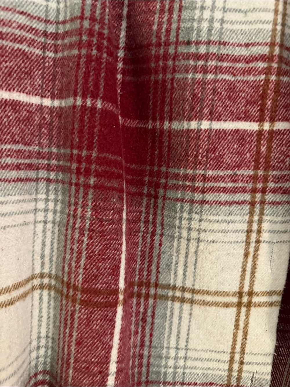 SHEIN Plaid Sleeveless Button-Up Shackets in Orange and Burgundy - Picture 3 of 5